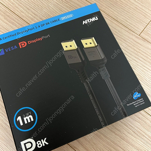 VESA 인증 DP to DP 1.4 8K DisplayPort 케이블 메탈 1m 판매합니다