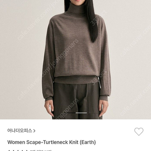 어나더오피스 Women Scape Turtleneck(Earth) 00사이즈