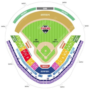 [3월16일 일요일시범경기] 기아vs삼성 3루 K9 통로 4연석