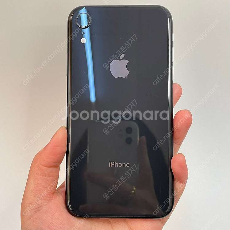 64282 아이폰XR 배터리성능 100% 블랙 128G...--0