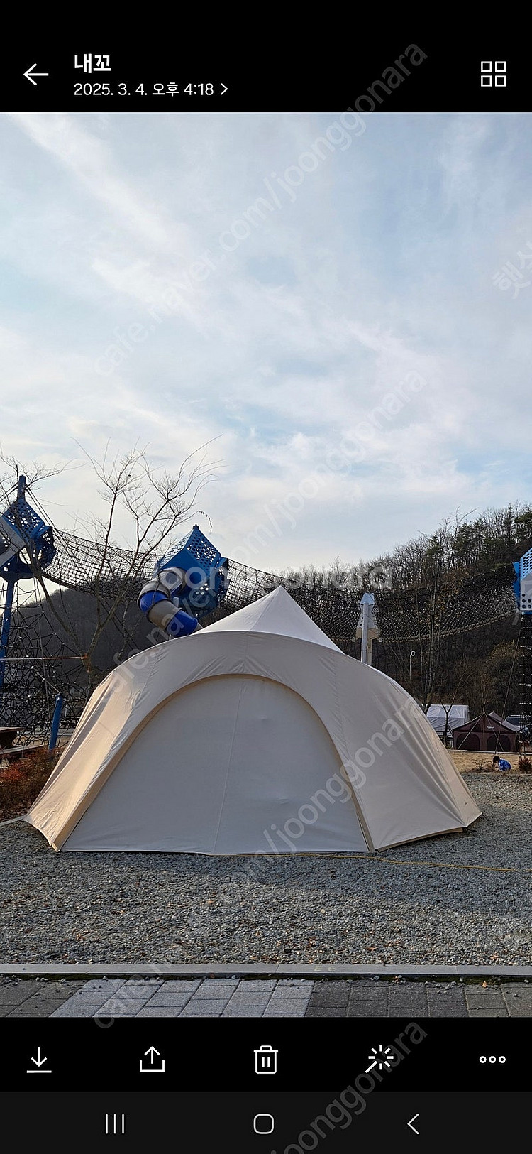 캠핑칸 블로우쉘터(카푸치노), 커튼형우레탄창,플루프--0