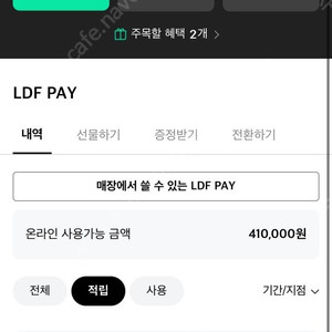 LDF PAY 41만원 판매합니다.