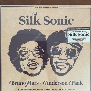 브루노마스 silk sonic lp brown color