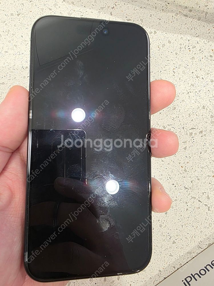 아이폰15프로 256g 블루 티타늄 팝니다--1