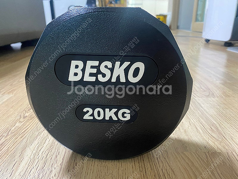 베스코 20kg TPU우레탄 고정바벨 ez 이지바 컬바--0