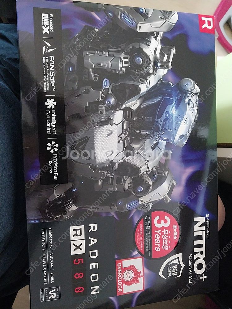 팜] RX 580 8gb 니트로+ 풀박, 준 고장, g...--2