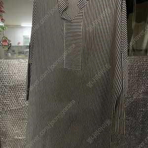 여성 가오리핏 스트라이프 롱셔츠