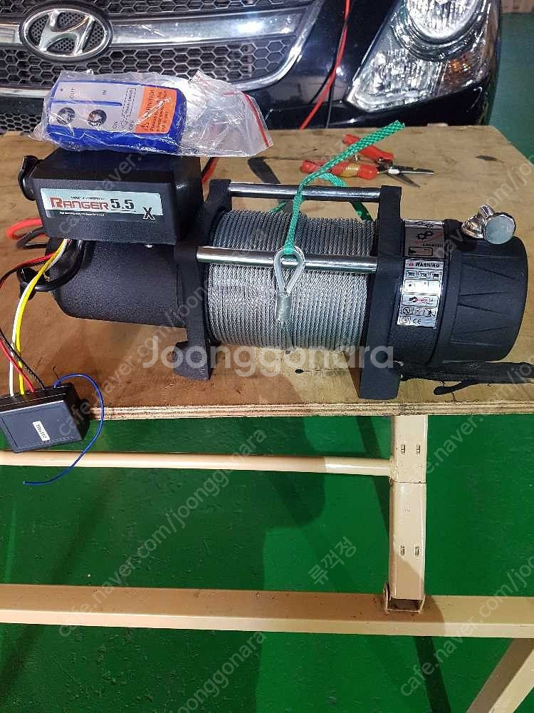 레인저윈치5.5X 12V 이양기견인윈치 멧돼지사냥후견인...--0
