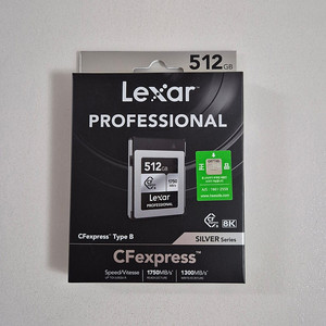 [미개봉 새상품] 렉사 Professional CFexpress Type B silver 메모리 카드 512GB