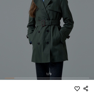 여) 헤지스 22fw 트렌치코트/산드로 레이스 셔츠