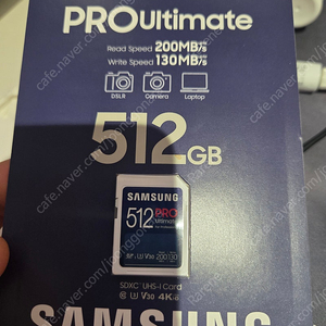 삼성 SD카드 Pro Ultimate 512GB 미개봉 팝니다 (MB-SY512S)