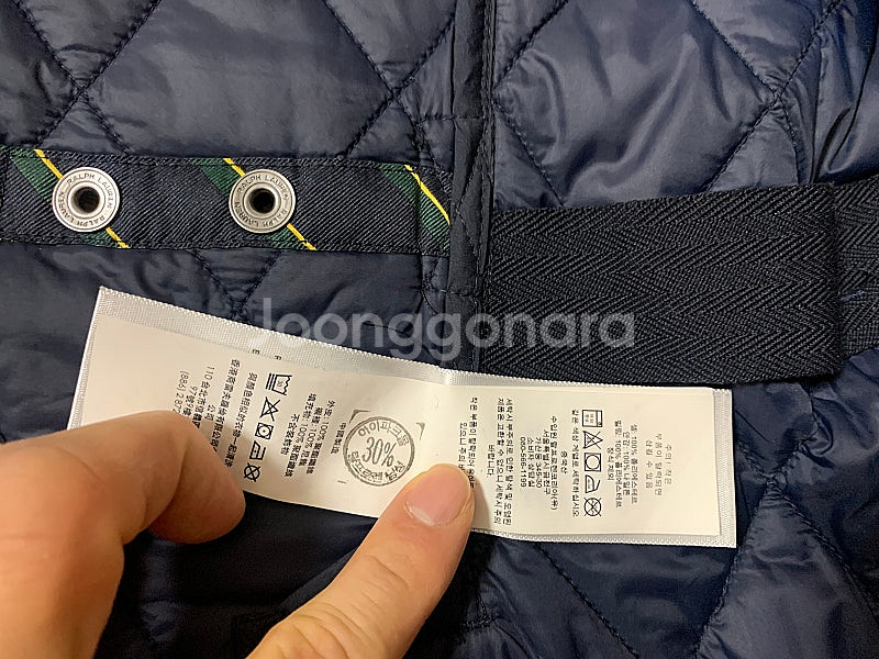 폴로 S 카코트 퀼팅 자켓 매장판--7