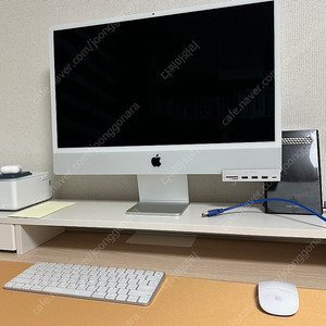 애플 iMac 24인치 M1 실버 풀박스 팝니다. USB허브포함