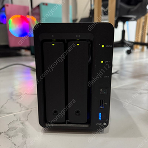 시놀로지 DS214+ DS214플러스 시게이트5TB*2ea=10TB 판매