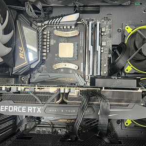 5700x3d, msi x570 ace, 지스킬 3200 32g cl14, 써멀라이트 듀얼공랭