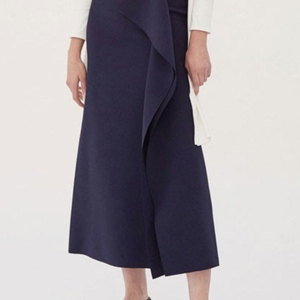 렉토 RECTO FOLDED SPLIT LONG SKIRT (NAVY) / M사이즈