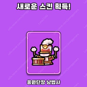 운빨존많겜 냥법사스킨+3천다이아