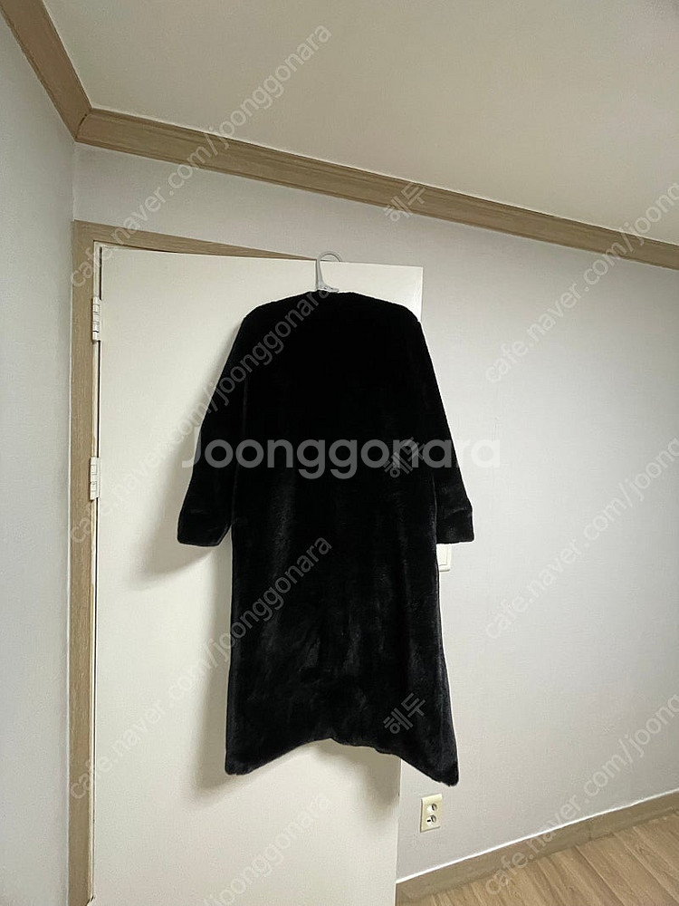 [거의 새상품] 마인드 브릿지 코트55 / 블랙 롱 퍼...--5