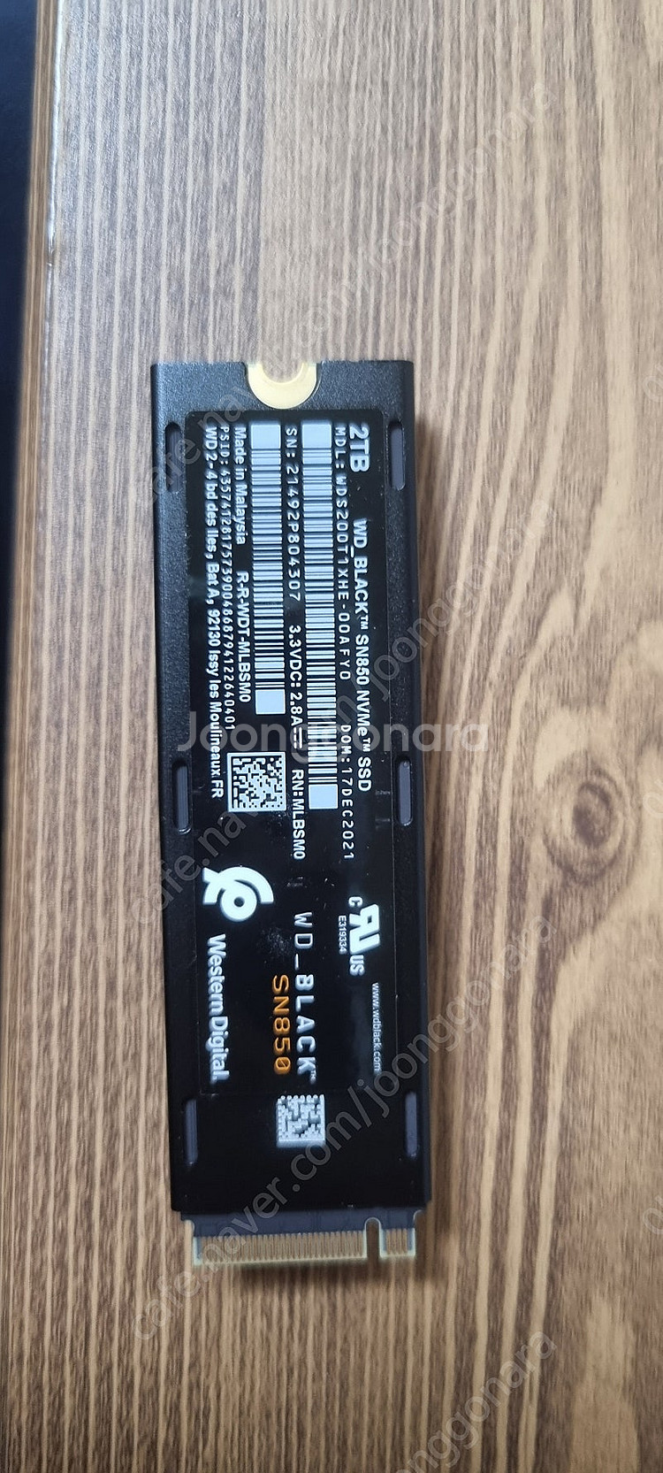 WD BLACK SN850 2TB 판매합니다--1