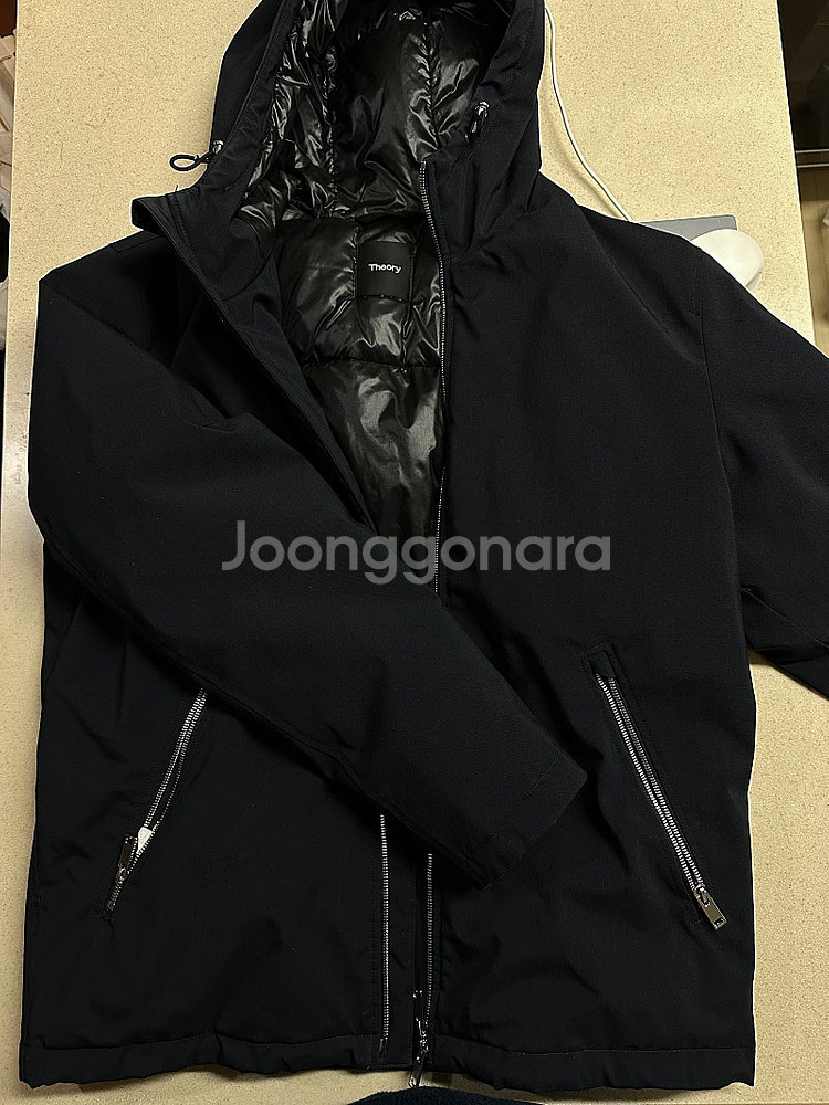 띠어리 패딩 아우터/ 다크네이비--0