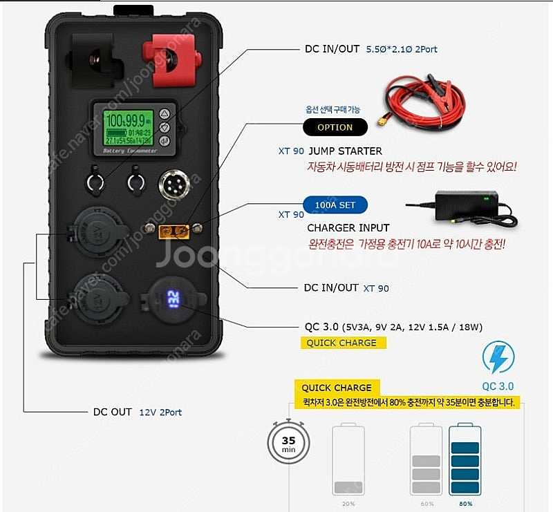 GSP 캠핑용 파워뱅크 리튬인산철--4