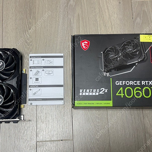 MSI 지포스 RTX 4060 TI 8GB 벤투스 블랙 판매합니다.