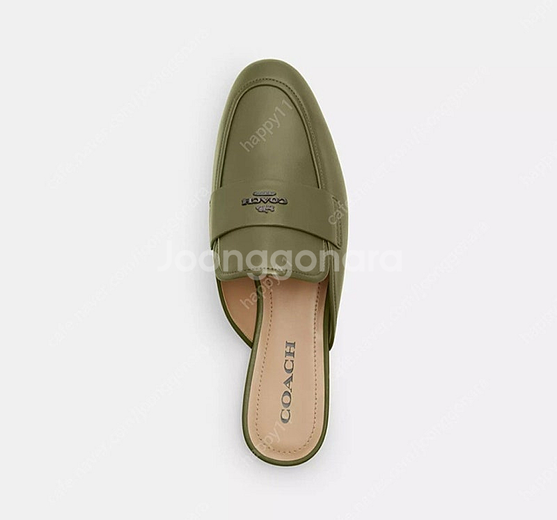 COACH 코치 새미슬라이드 카키색 240사이즈(US7...--0