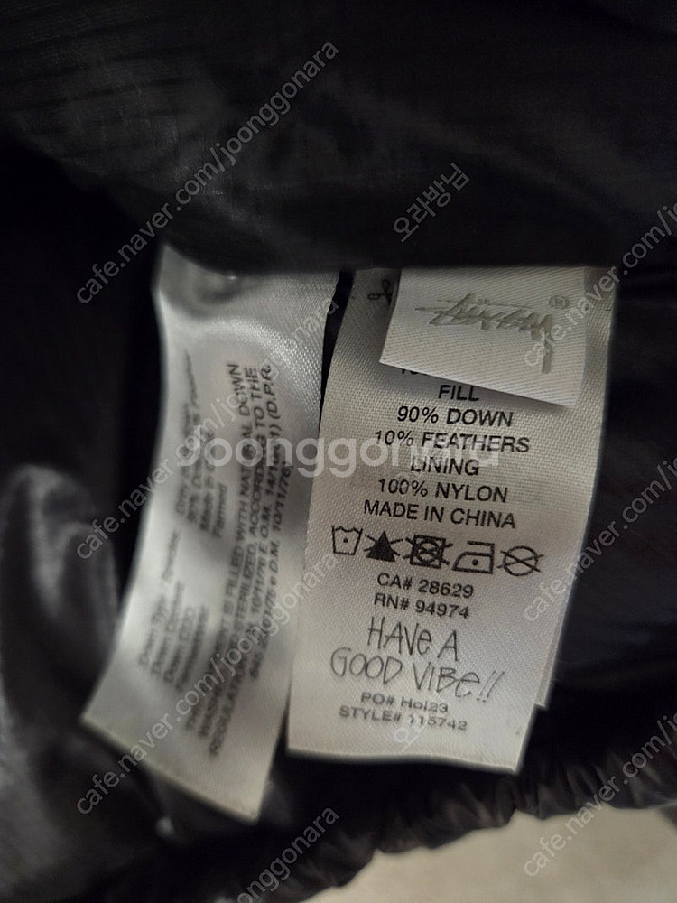 [M] 스투시 다운퍼퍼 파라슈트 립스탑 패딩--3