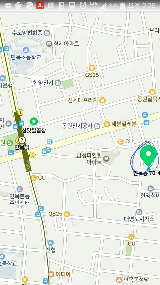 면목역부근 주차자리판매--0