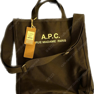 아페쎄 A.P.C. Recuperation shopping bag 아페쎄 로고 자수 해비 캔버스 토트백 (블랙)