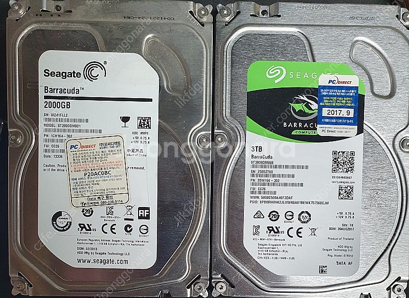 하드 3TB, 2TB, 1TB 등 각각 팝니다 3.5인...--0