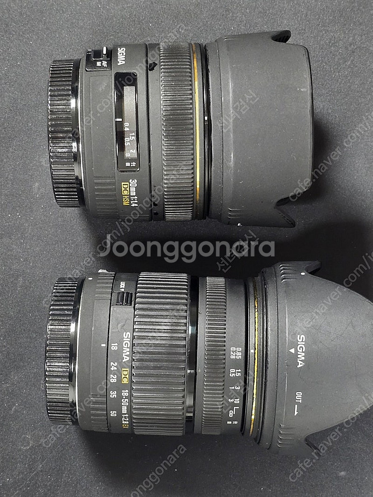 캐논 시그마 렌즈 30 1.4 18-50 2.8 팜니다--1