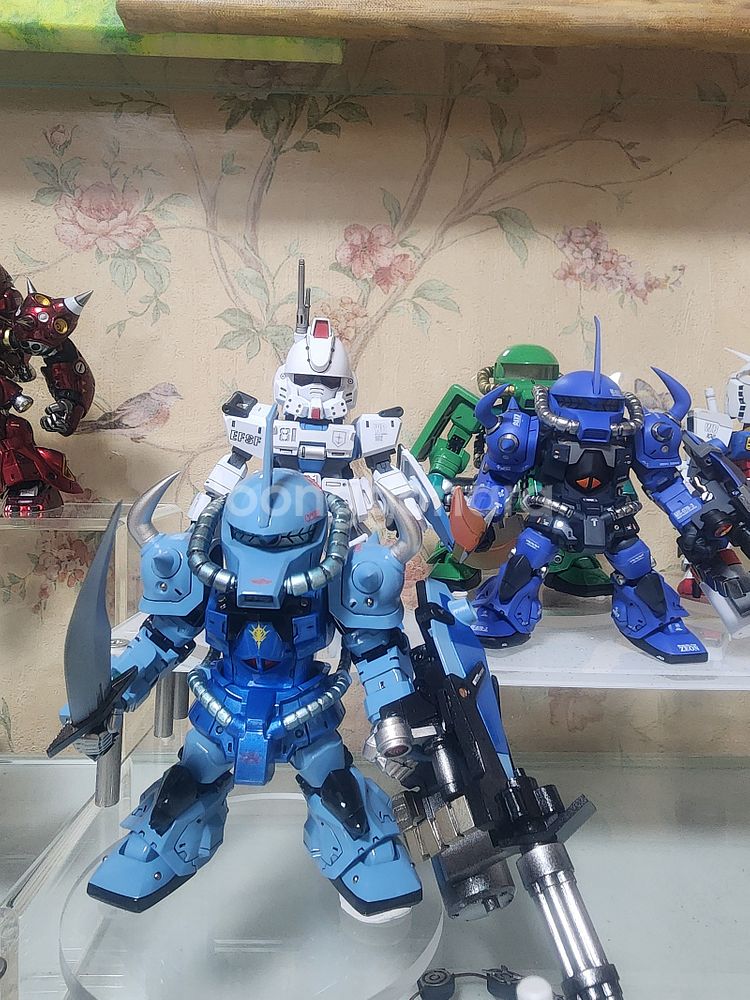 FSS 레드미라지 1/100, 건담 SD 레진 도색 완...--1
