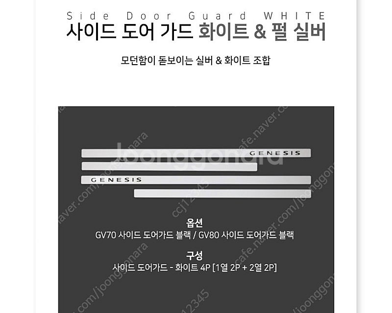 gv80 카칸 도어가드 팝니다.--4