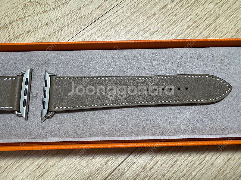 에르메스 에뚜쁘 스위프트 카프스킨 싱글 투어 스트랩--2