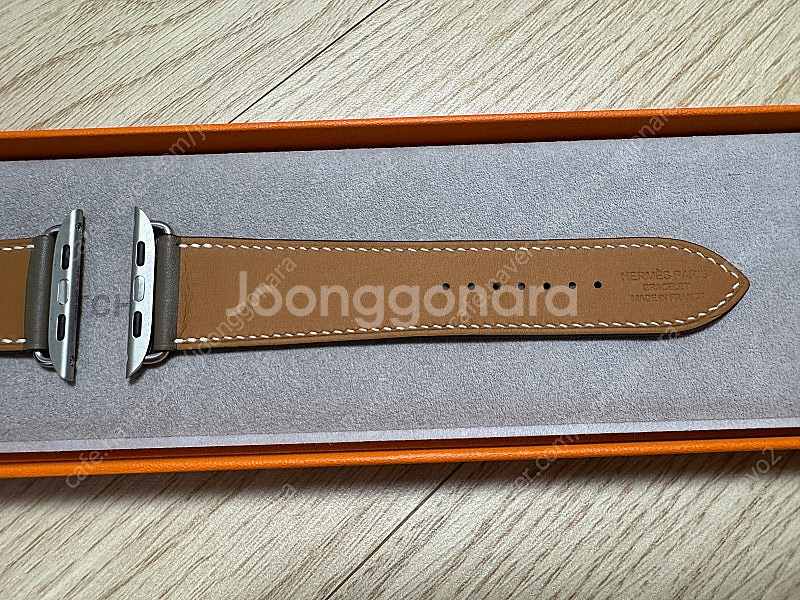 에르메스 에뚜쁘 스위프트 카프스킨 싱글 투어 스트랩--5
