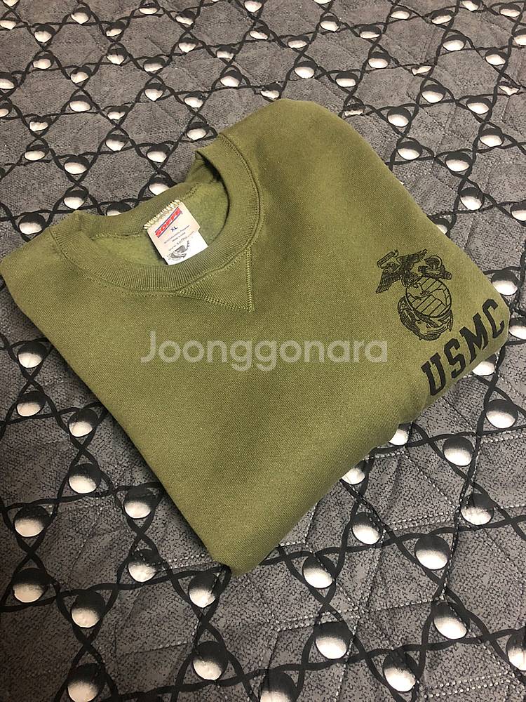 오리지널 USMC 데드스탁 맨투맨 스웻셔츠 크루넥 티셔...--1