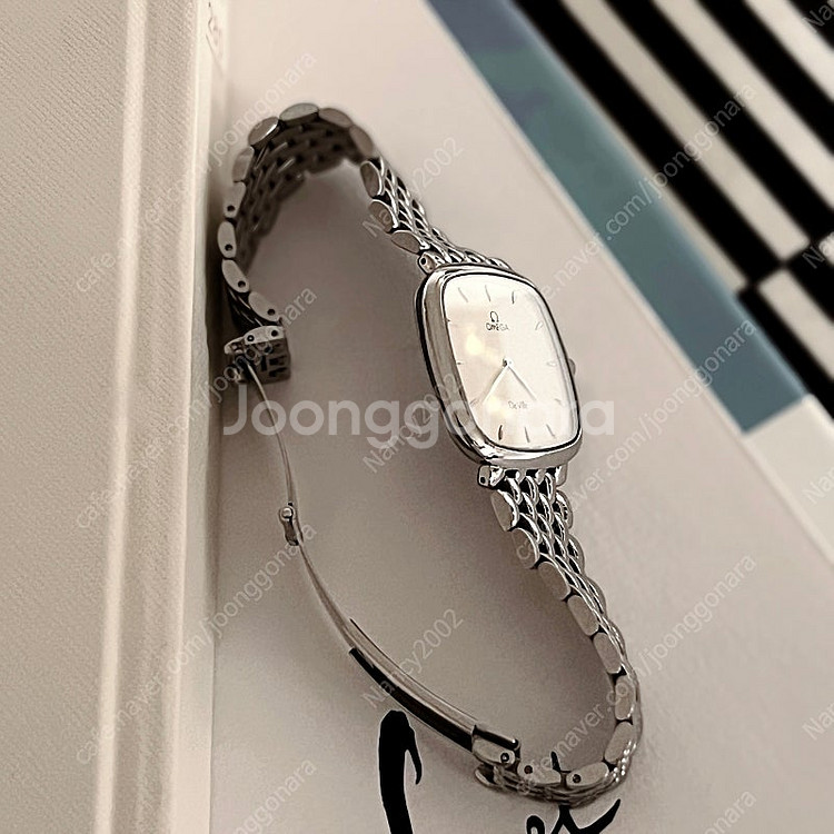 OMEGA 오메가 드빌 쿼츠 시계 (남여공용)--8
