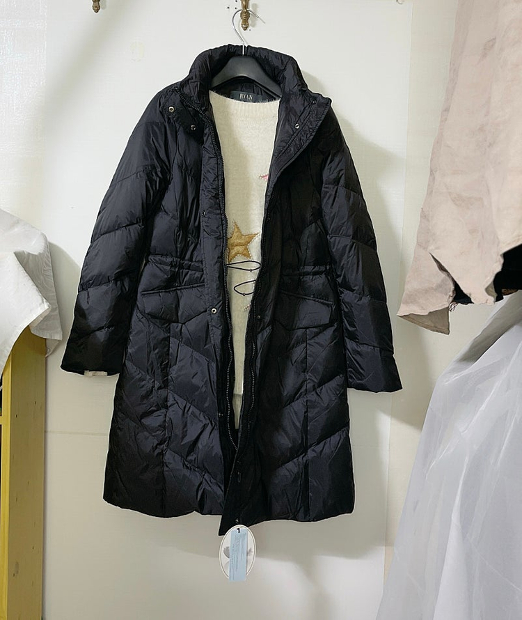 새상품 55 , 66 , 77 프리미엄 밍크퍼 안감 구스 다운 패딩 리안뉴욕--7