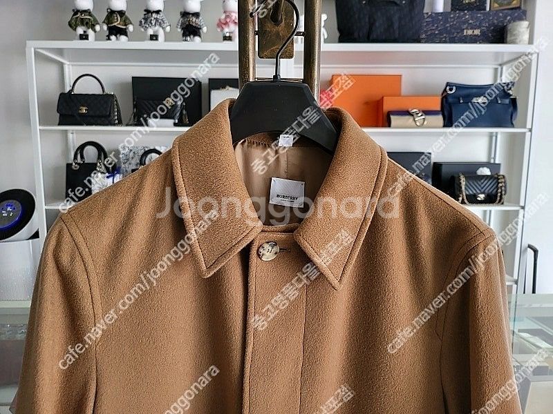 버버리 캐시미어 100% 남성 카코트 46사이즈 카멜 ...--0