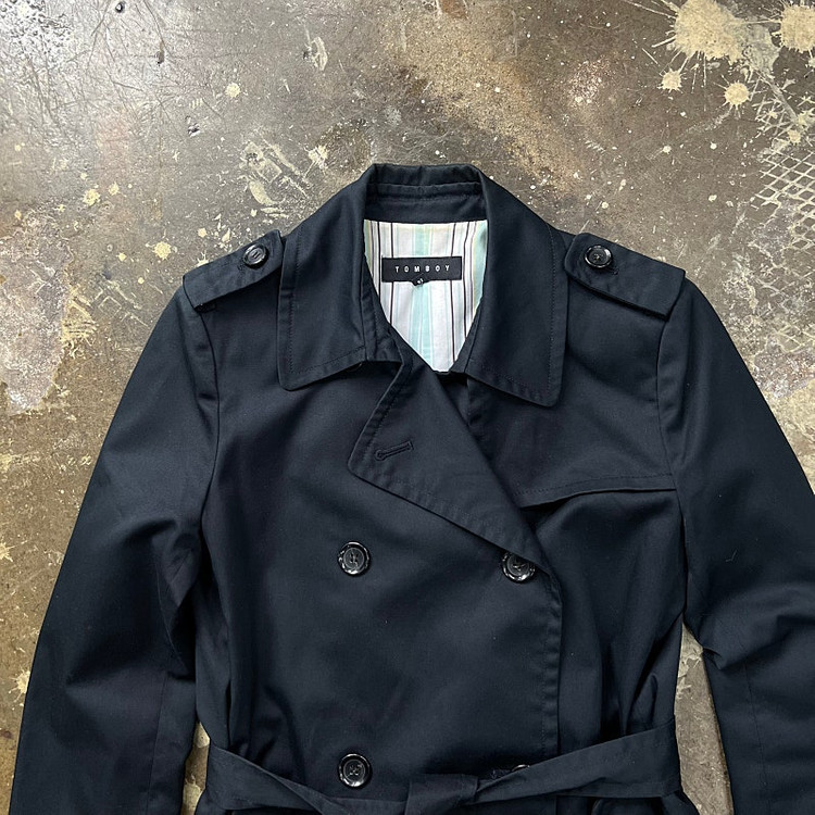 66) 톰보이 트렌치코트 시스템 마인 오즈세컨 듀엘 sjsj 이미지