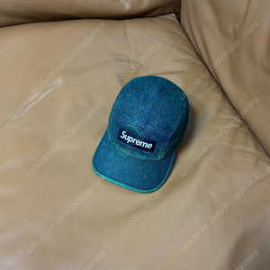 Supreme 슈프림 데님 그린 캠프캡 모자 (Washed Denim Green)