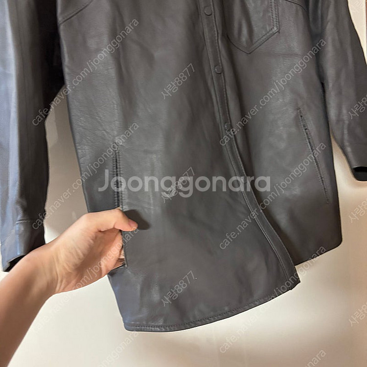 멜리사 벌룬소매 리얼 양가죽 그레이 자켓 점퍼 럭셔리 ...--5