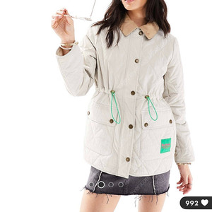 Barbour x ASOS Kaz 퀼팅 자켓