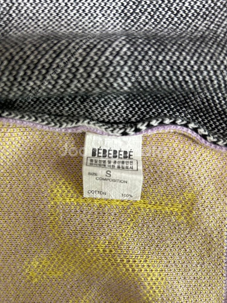 베베베베 체크가디건 S--3