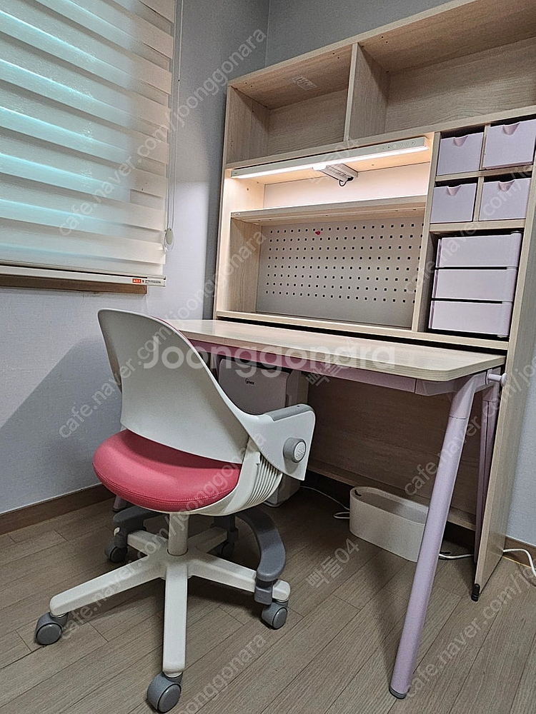 일룸로이 1200 책상, 5단 책장 세트--2