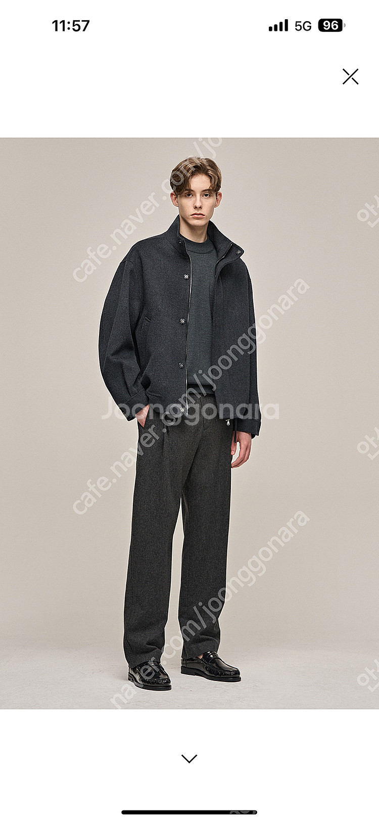 23fw 타임옴므 캐시미어 하이넥 자켓--3