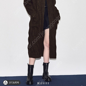 한섬 타임 후드 롱가디건 코트 처분가
