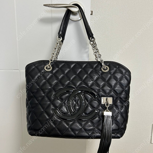 샤넬 체인 토트백 블랙