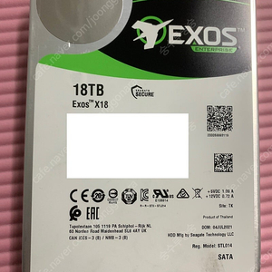 seagate exos 18tb 팝니다 (18테라 하드디스크)